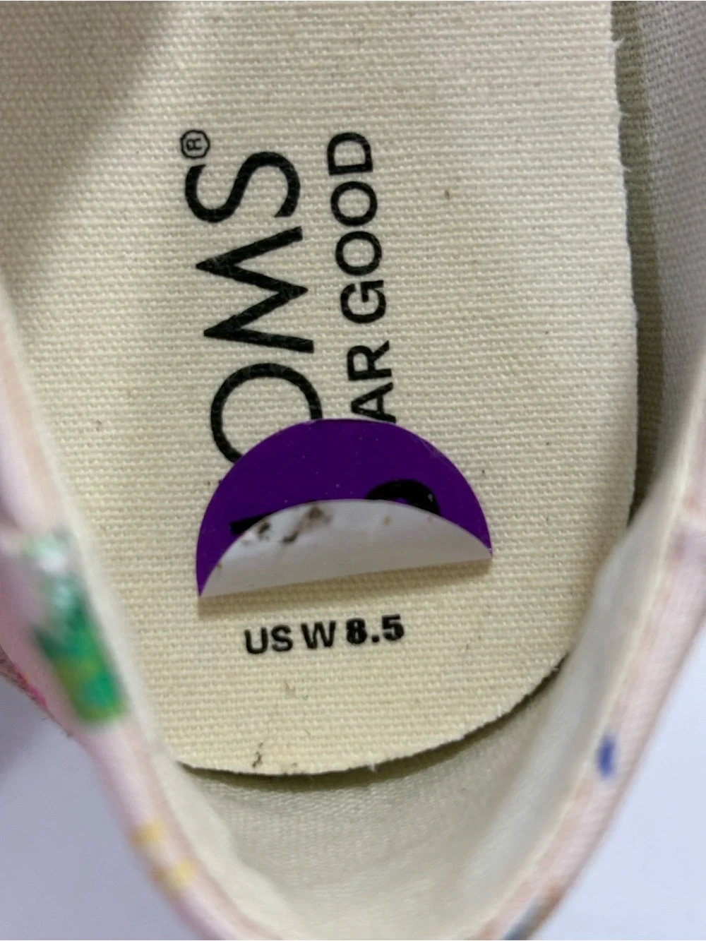 NWOB TOMS Women’s Cream Espadrilles with Colorful Hummingbird Print SZ 8.5 $68